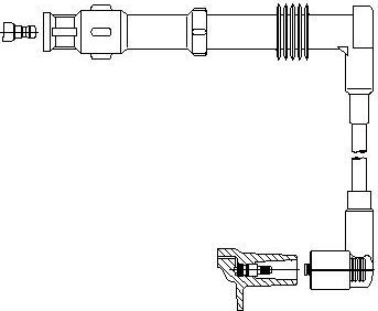 Высоковольтные провода (провода зажигания) Bremi для Audi 90 II (B3) 1988-1991. Артикул 113/80