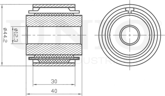 Сайлентблок рычага подвески (Unio). Артикул RMP-20109