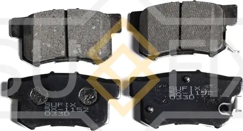 Колодки тормозные дисковые задние правые/левые HONDA ACCORD IV (CB) 1990-1993 (Sufix). Артикул SX1152