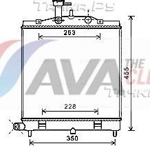 Радиатор охлаждения двигателя AVA ** CLEVER FIT **. Артикул KA2172