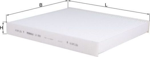 Салонный фильтр Mahle-Knecht для Volkswagen Golf Sportsvan I 2014-2026. Артикул LA 888