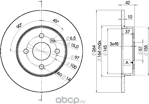Диск тормозной (Icer). Артикул 78bd9116