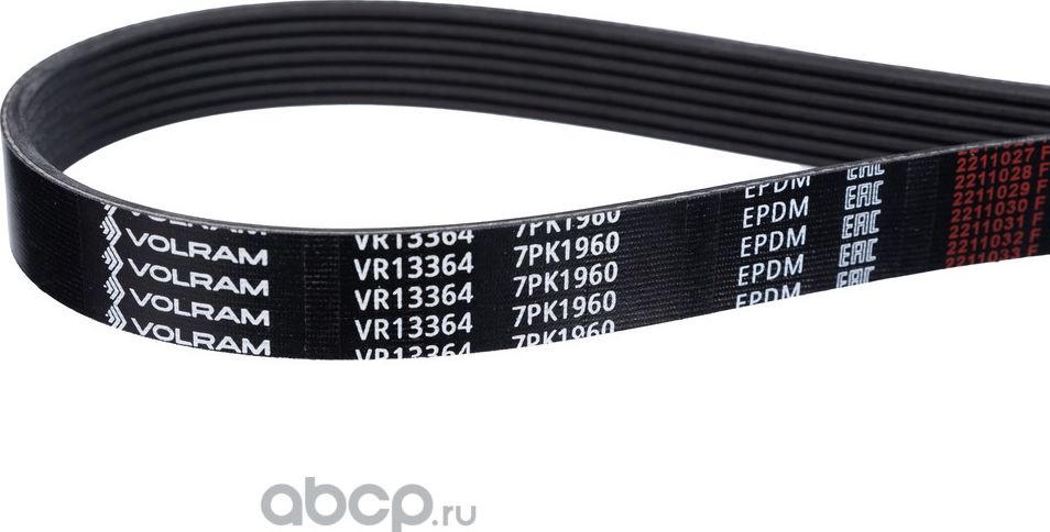 РЕМЕНЬ ПОЛИКЛИНОВОЙ (7PK1960) TOYOTA VR13364 (VOLRAM). Артикул VR13364