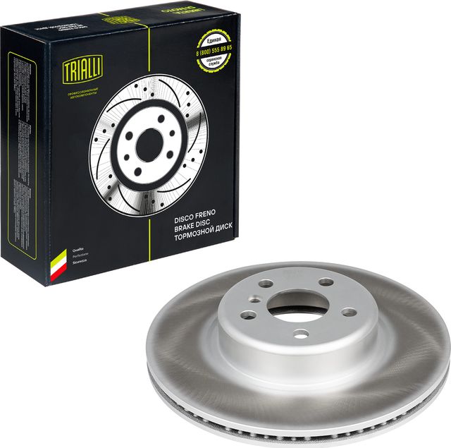 Тормозной диск Trialli передний для BMW 5 VII (G30/G31) 2016-2026. Артикул DF 190436