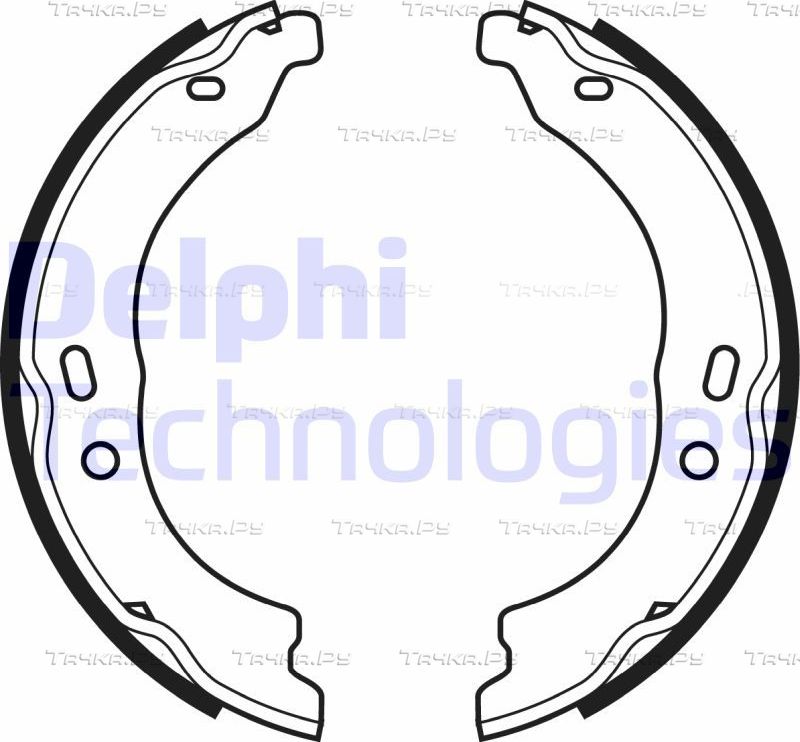 Тормозные колодки (стояночная тормозная система) Delphi. Артикул LS1978
