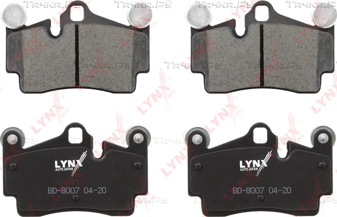 Тормозные колодки LYNXauto задние для Audi Q7 I (4L) 2006-2015. Артикул BD-8007