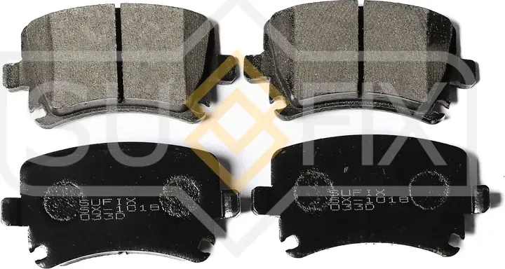 Колодки дисковые тормозные задние правые/левые AUDI A3 (8P1) 2003-2012 (Sufix). Артикул SX1018