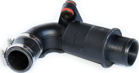 Патрубок интеркулера ASAM (Резина с тканевым включением) передний для Renault Kangoo I 2002-2009. Артикул 74556