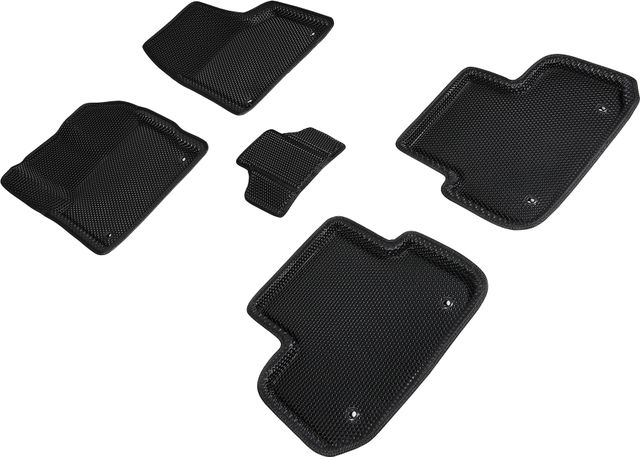 Коврики Seintex 3D EVA Соты для салона Land Rover Discovery Sport 2014-2019 ЧЕРНЫЕ. Артикул 95412