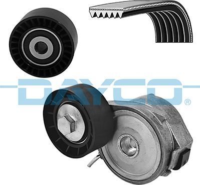 Приводной ремень поликлиновой с роликами (комплект) Dayco для Opel Corsa F 2019-2026. Артикул KPV829