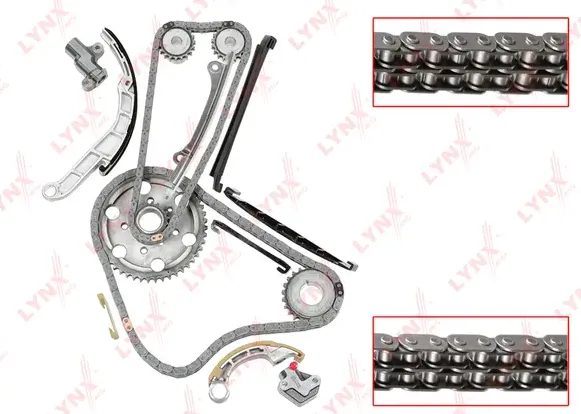 Комплект цепи ГРМ NISSAN Almera(N16) 2.2D 00> / X-Trail(T30) 2.2D 01> (Lynxauto). Артикул tk-0211