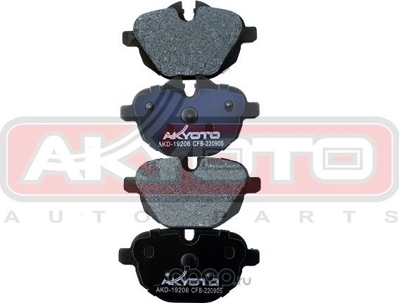 Колодки тормозные задн. WVA 24561/24562 18,0 mm.) (Akyoto). Артикул AKD19206