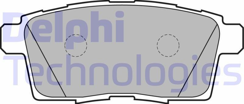 Тормозные колодки Delphi (органический). Артикул LP2052