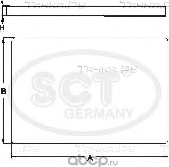 Салонный фильтр SCT-Germany для Toyota Ipsum II (M20) 2001-2009. Артикул SAK 153