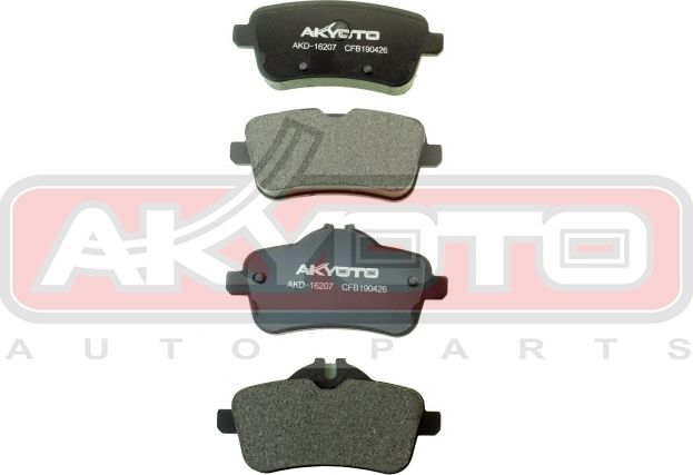 Тормозные колодки Akyoto. Артикул AKD-16207