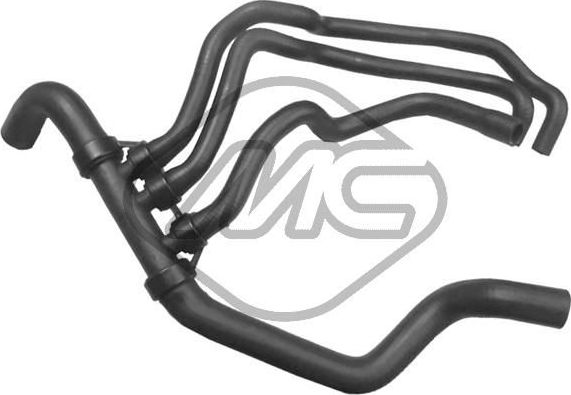 Патрубок радиатора (системы охлаждения) Metalcaucho нижний для Renault Megane II 2002-2009. Артикул 09170