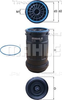 Топливный фильтр Mahle CleanLine для DAF 85 1992-1998. Артикул KC 624D