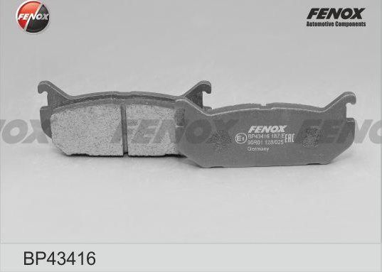 Тормозные колодки Fenox задние для Mazda MX-6 1992-1997. Артикул BP43416