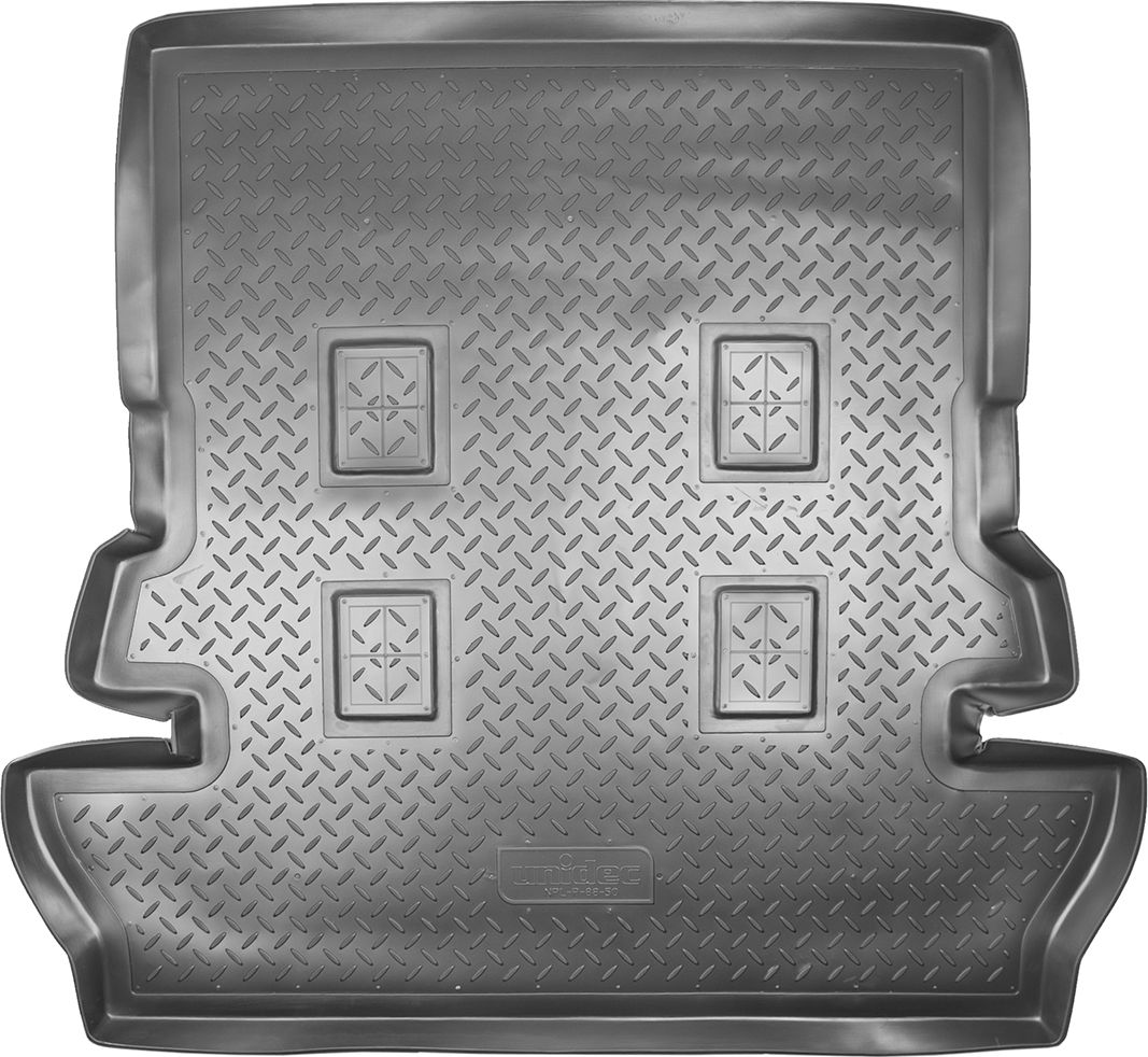 Коврик Норпласт для багажника Toyota Land Cruiser 200 (7 мест) 2007-2021. Артикул NPL-P-88-50