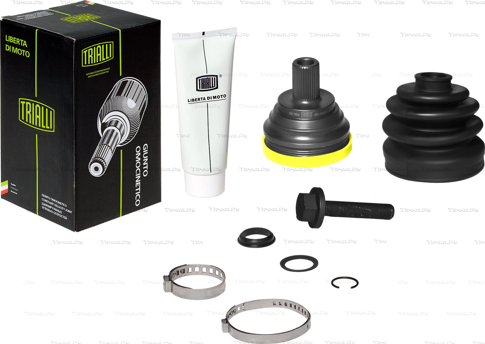 Шрус внутренний (граната) Trialli передний для Skoda Octavia A7 2012-2019. Артикул GO 1804
