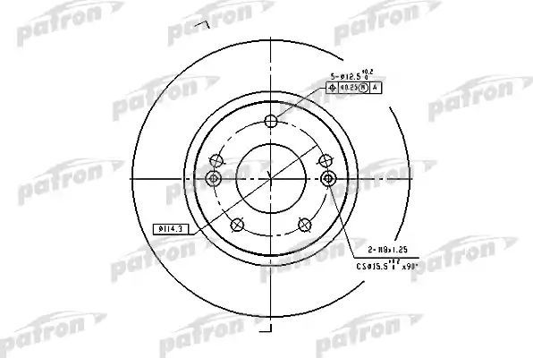 Тормозной диск Patron. Артикул PBD4291