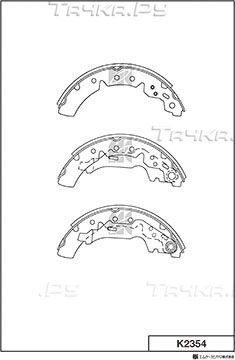 Тормозные колодки MK Kashiyama. Артикул K2354