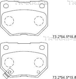 Тормозные колодки Asimco. Артикул KD1717
