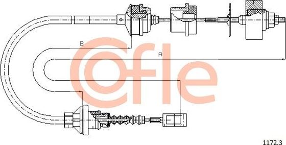 Трос сцепления Cofle. Артикул 92.1172.3