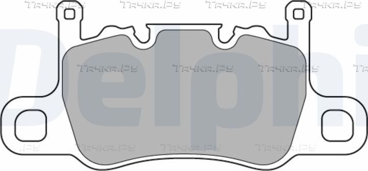 Тормозные колодки Delphi (Low-Metallic). Артикул LP3585