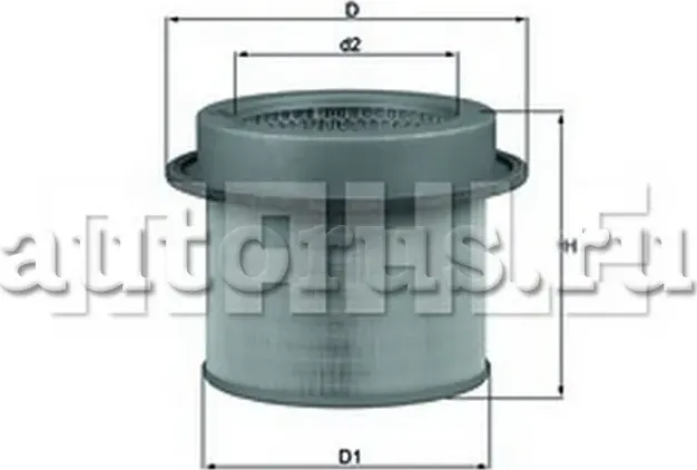 Фильтр воздушный (Mahle/Knecht). Артикул LX671