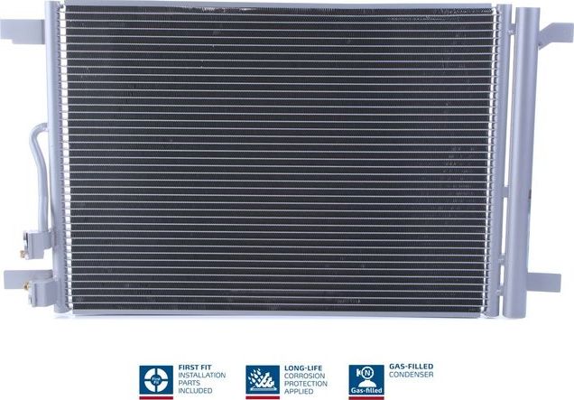 Радиатор кондиционера (конденсатор) Nissens (алюминий). Артикул 940870