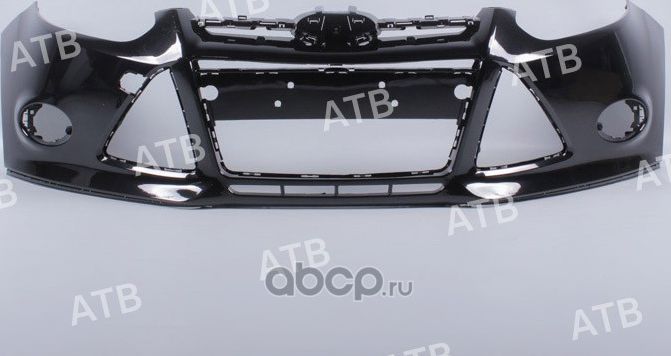 бампер Ford Focus 3 2011-2015 передний под ПТФ Че (ATB). Артикул 1AFF3011FJAYC