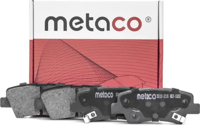 Колодки тормозные задние дисковые к-кт (Metaco). Артикул 3010216