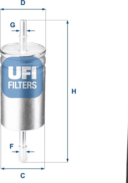 Топливный фильтр UFI. Артикул 31.842.00