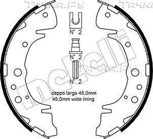 Тормозные колодки Metelli. Артикул 53-0172