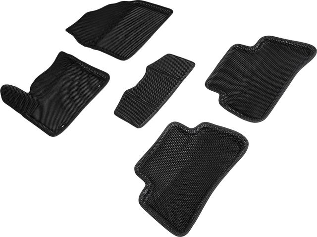 Коврики Seintex 3D EVA Соты для салона Toyota CH-R 2WD 2016-2019 ЧЕРНЫЕ. Артикул 95220