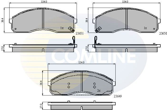 Тормозные колодки Comline. Артикул CBP3968