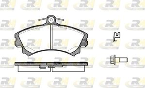 Тормозные колодки RoadHouse передние для Mitsubishi Colt VI (Z20/Z30) 2004-2012. Артикул 2590.21