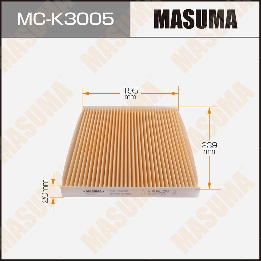Салонный фильтр Masuma. Артикул MC-K3005
