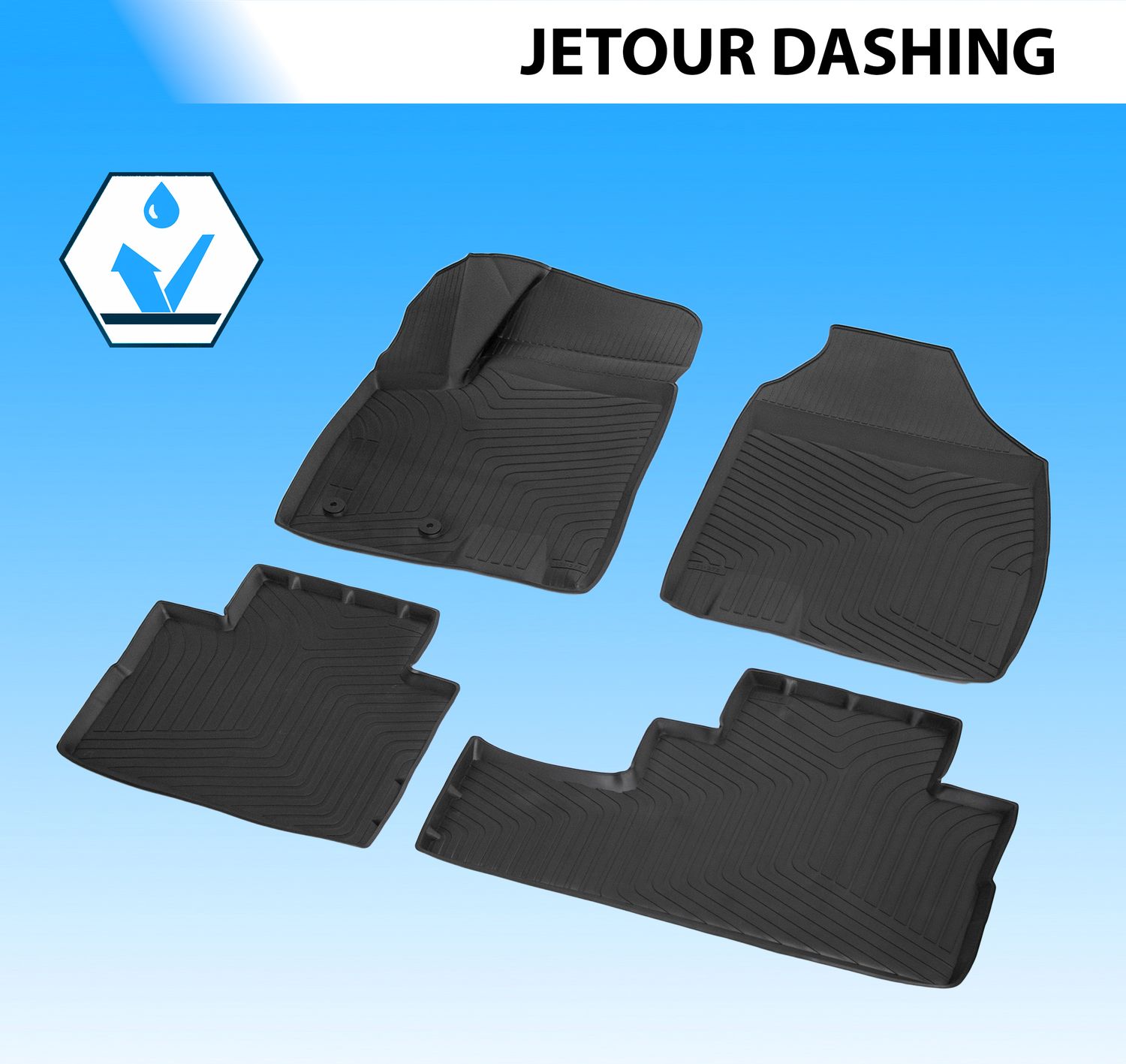 Коврики в салон автомобиля Rival для Jetour Dashing 2020-2026. Артикул 10601001