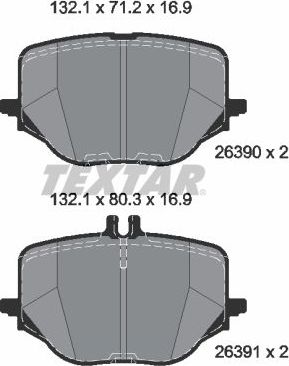 Тормозные колодки Textar Q+. Артикул 2639001