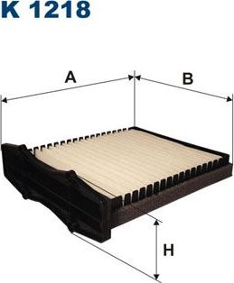 Салонный фильтр Filtron. Артикул K 1218