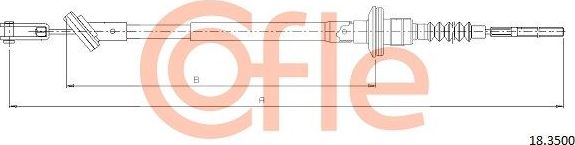 Трос сцепления Cofle. Артикул 92.18.3500
