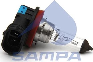Лампа 12V H11 55W PGJ19-2 Sampa. Артикул 096.1839