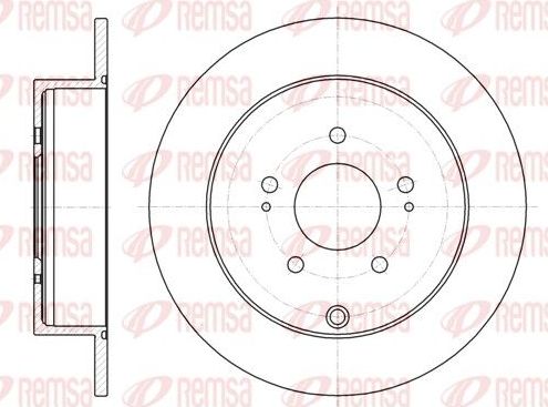 Тормозной диск Remsa. Артикул 61098.00