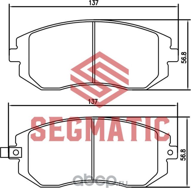 SGBP2588 Колодка торм диск пер Subaru Forester 2.0 2010-Subaru Forester 2.0 2013 (Segmatic) Segmatic. Артикул SGBP2588