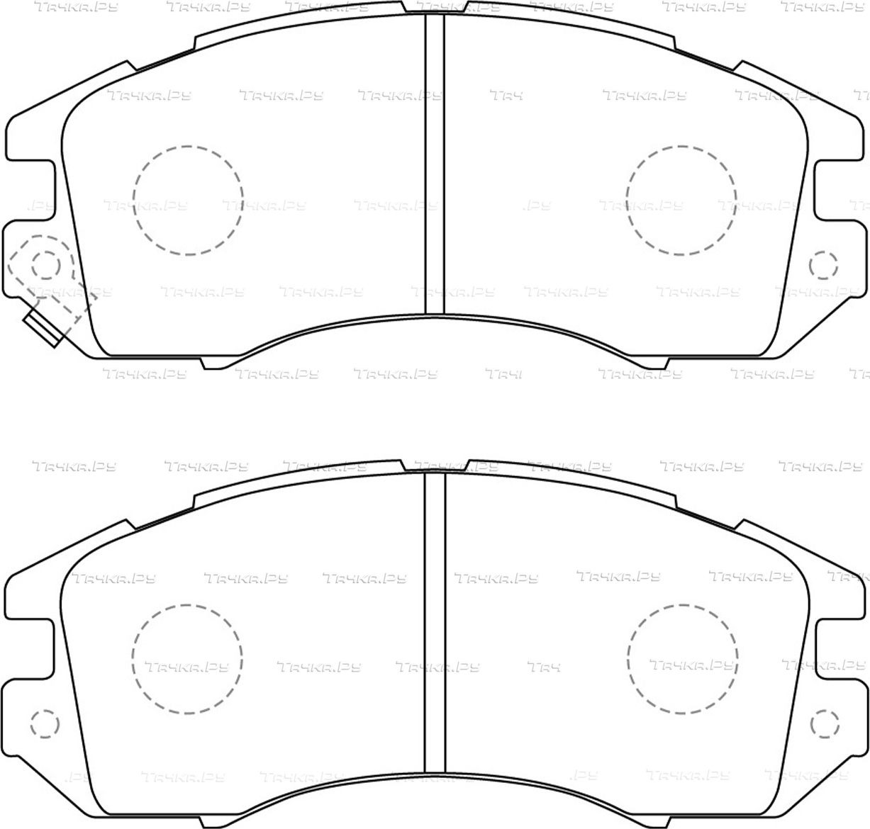 Тормозные колодки NiBK. Артикул PN7248