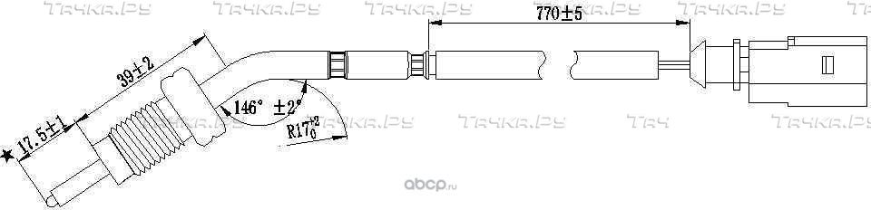 Датчик температуры выхлопных газов (Magtechnic). Артикул MAG0035OG