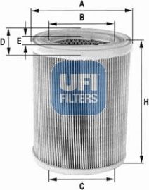 Воздушный фильтр UFI для Renault 21 1988-1993. Артикул 30.078.01