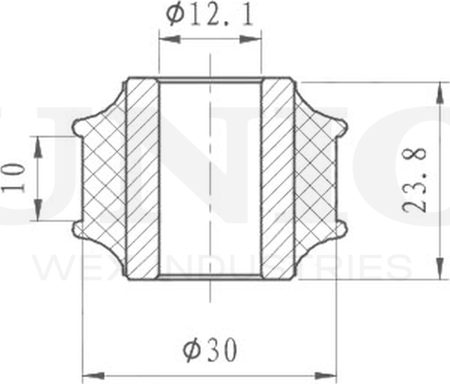 Сайлентблок реактивной тяги (Unio). Артикул RMP-20254